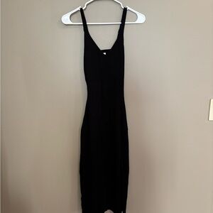Hollister Black Cutout Dress with Leg Slit